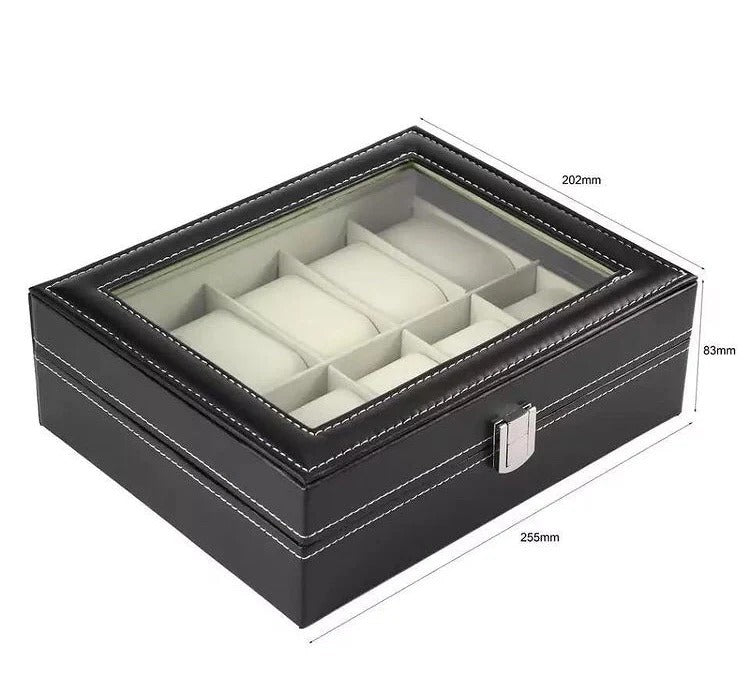 10 Slot Watch Boxes Organizer Pu Leather Material Best Quality