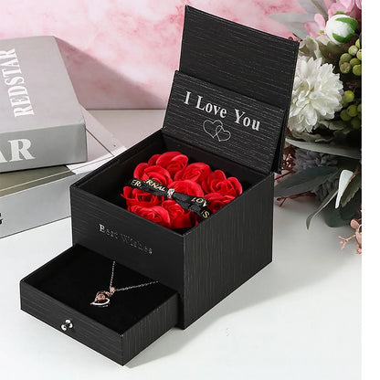 Rose Gift Box with Drawer