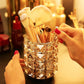 Makeup Brush Holder Gold Bling Crystal Makeup Brush Organizer