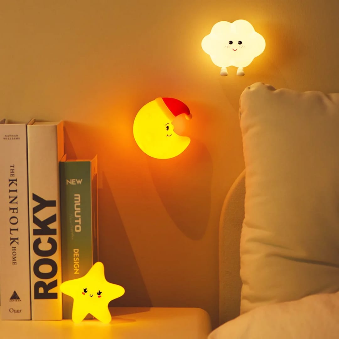 Cute Panda Silicone LED Night Light – Rechargeable Bedside Lamp for Kids & Home Decor desgn Selction from variant