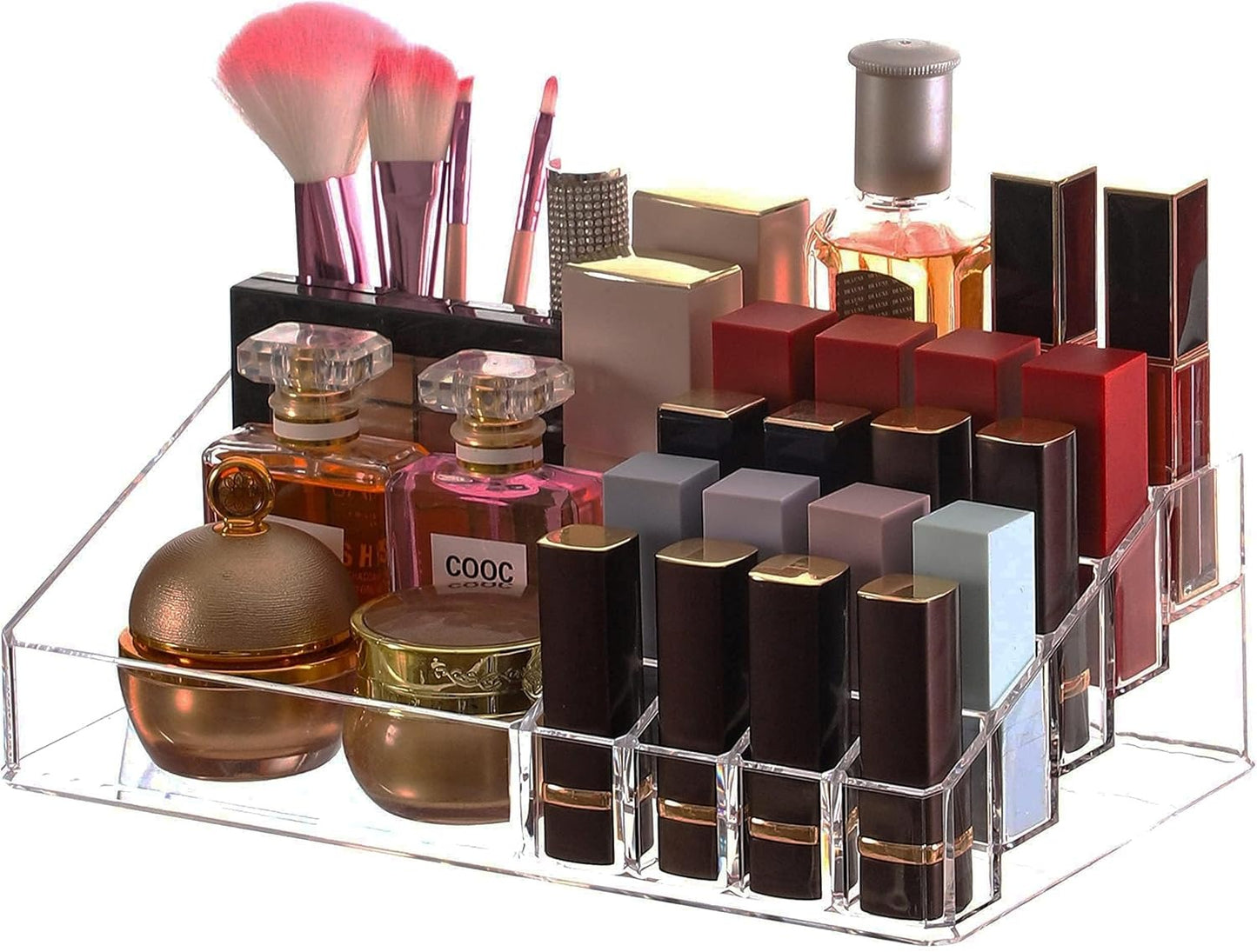 Acrylic Clear Makeup Organizer Skin Care Cosmetic Display Cases For Jewelry  Accessories lip gloss Perfum Tray Lipstick