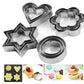12pcs set Stainless Steel Cookie Biscuit DIY Mold Star Heart Round Flower Shape Cutter Baking Mould