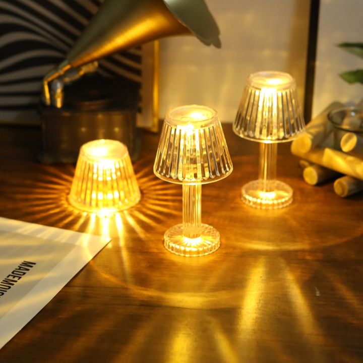 LED Crystal Small Table Lamp