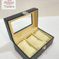 Watch Box Storage Case Organizer Smart Watches Box Black With Glass cuba  Top 3 Slot, 6 slot , 10 slot , 12 Slot Available
