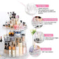 360 Degree Rotating Cosmetic Storage Box Makeup Organizer Cosmetics Storage Rack Fashion Beauty Crystal helf Display Stand