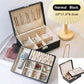 New Double-Layer Faux Leather Jewelry Box Jewelry Storage Box Large Space Jewelry Holder Gift