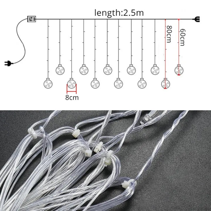 Wish Ball Light Wire 2.5M Lamp Curtain