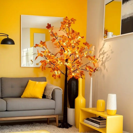 Big Maple Tree, Artificial Floor Lamp Tree for Home Decoration Feet Height