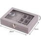 Small Velvet Carrying Case With Cover Jewelry Ring Display Box Tray Holder Storage Box Earrings Ring Bracelet Organizer