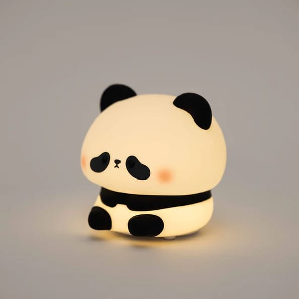 Cute Panda Silicone LED Night Light – Rechargeable Bedside Lamp for Kids & Home Decor desgn Selction from variant