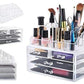 Makeup Organizer and Storage For Vanity,Large Acrylic Cosmetics Display Cases 3 layer