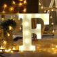 LED Alphabet Led letterA TO Z Light Up Marquee Letters for Night Light Wedding Birthday Party (1 Piece )