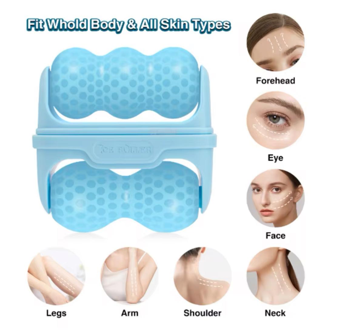 2 in 1 Ice Roller Massager For Face and Body Face Skin Care Tools