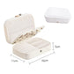 Portable Jewelry Storage Box Travel Organizer Jewelry Case Leather Storage Earrings Necklace Ring Jewelry Organizer Display