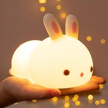 Cute Panda Silicone LED Night Light – Rechargeable Bedside Lamp for Kids & Home Decor desgn Selction from variant