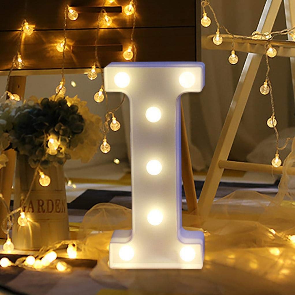 LED Alphabet Led letterA TO Z Light Up Marquee Letters for Night Light Wedding Birthday Party (1 Piece )