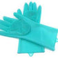 Silicon Washable & Reusable Washing Glovesss