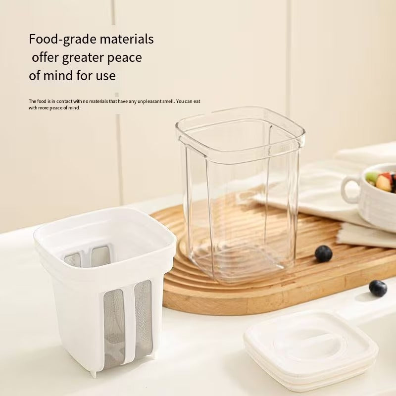 Greek Yogurt Making Kit with Ultra-Fine Mesh Strainer 1100 ML