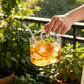 Glass Tumbler with Straw | Handbag Design for Cold Coffee & Juice 800ML