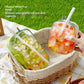 One-Touch Cold Drink Dispenser with Tap  Fruit Infuser | with straw
