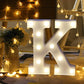 LED Alphabet Led letterA TO Z Light Up Marquee Letters for Night Light Wedding Birthday Party (1 Piece )