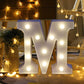 LED Alphabet Led letterA TO Z Light Up Marquee Letters for Night Light Wedding Birthday Party (1 Piece )