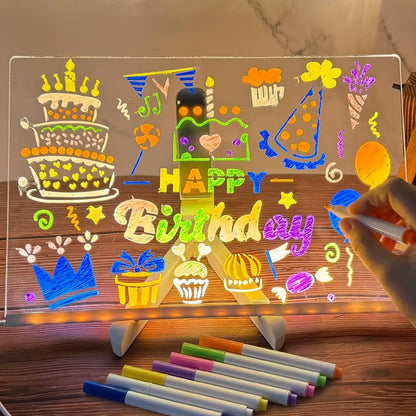 LED Glowing Drawing Board kids lamp
