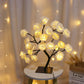 Rose Shimmer Tree LED Light Table Lamp