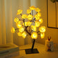 Rose Shimmer Tree LED Light Table Lamp