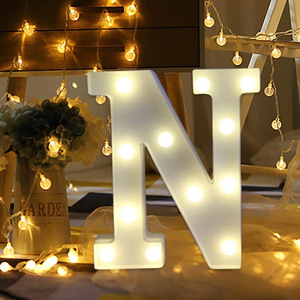 LED Alphabet Led letterA TO Z Light Up Marquee Letters for Night Light Wedding Birthday Party (1 Piece )