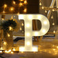 LED Alphabet Led letterA TO Z Light Up Marquee Letters for Night Light Wedding Birthday Party (1 Piece )