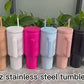 STAINLESS STEEL TUMBLER WITH HANDLE LEAK PROOF INSULATED TRAVEL MUG 40 OZ