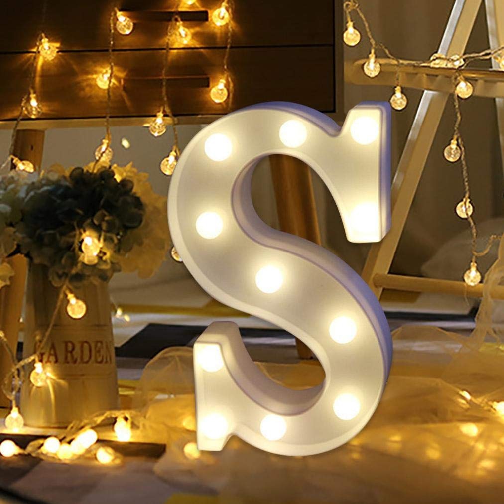 LED Alphabet Led letterA TO Z Light Up Marquee Letters for Night Light Wedding Birthday Party (1 Piece )