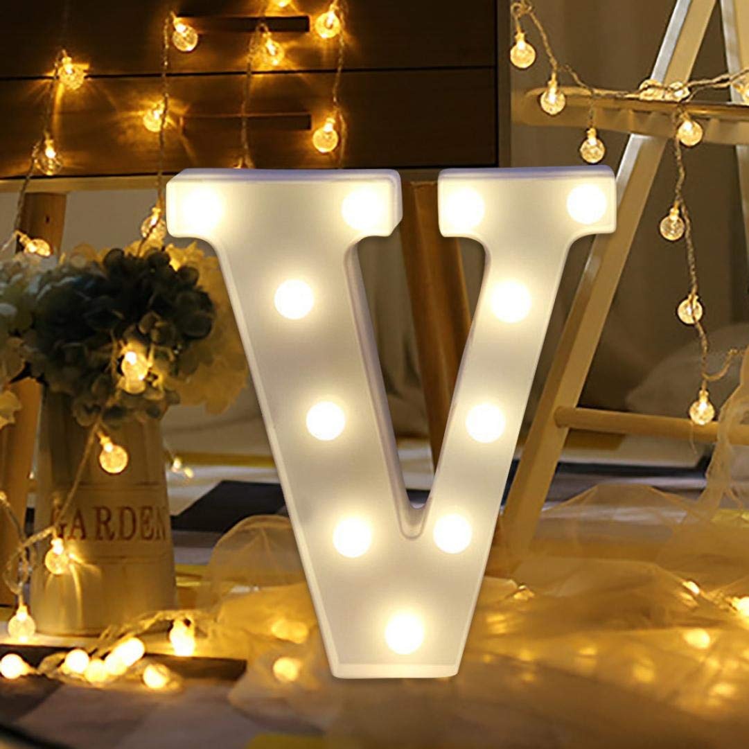 LED Alphabet Led letterA TO Z Light Up Marquee Letters for Night Light Wedding Birthday Party (1 Piece )