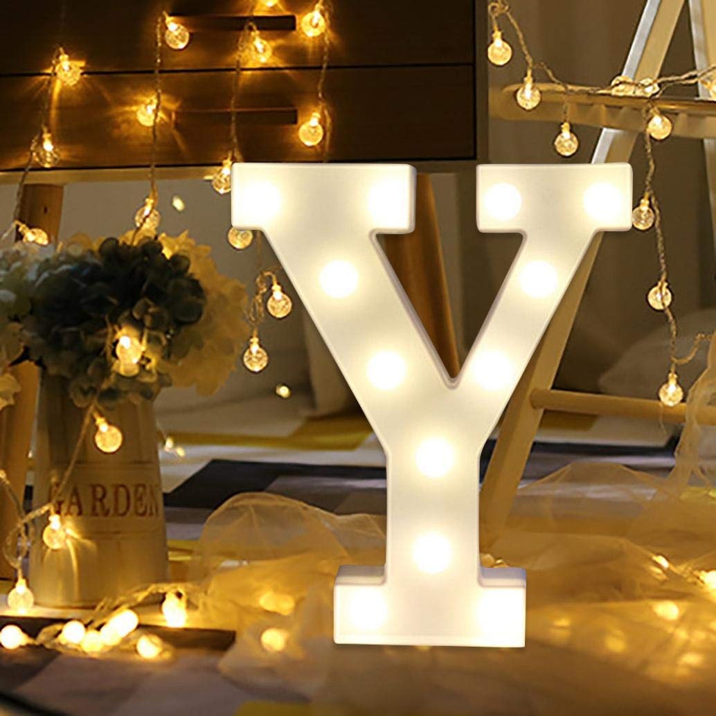 LED Alphabet Led letterA TO Z Light Up Marquee Letters for Night Light Wedding Birthday Party (1 Piece )