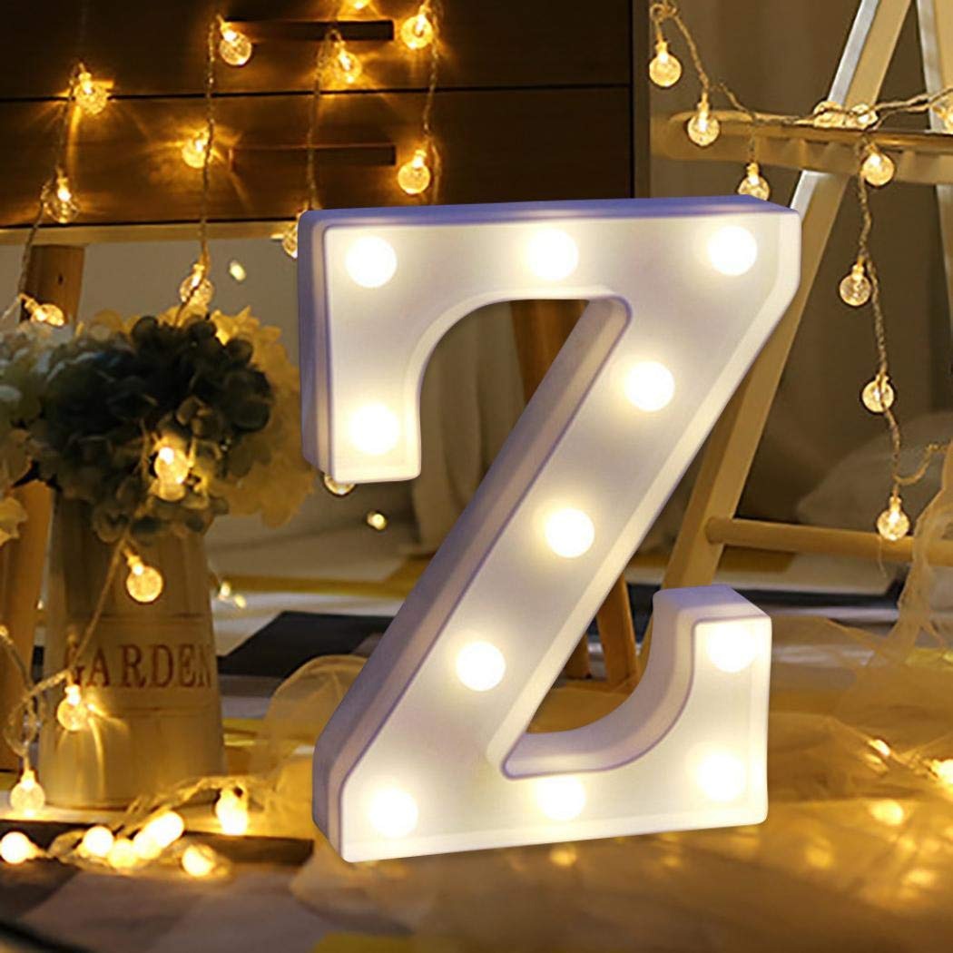 LED Alphabet Led letterA TO Z Light Up Marquee Letters for Night Light Wedding Birthday Party (1 Piece )
